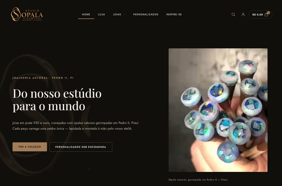 Site Studio Opala Joias